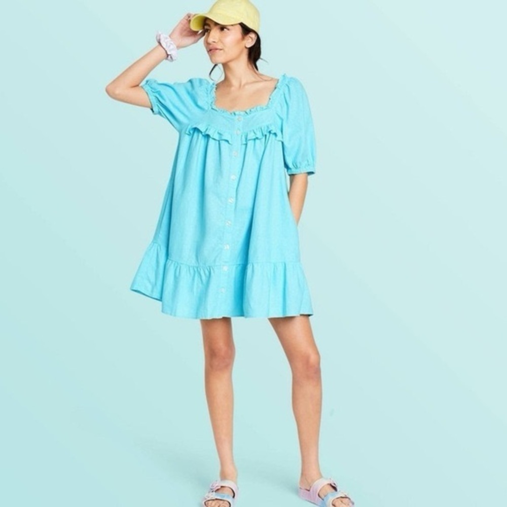 Stoney clover lane x target blue babydoll dress XS